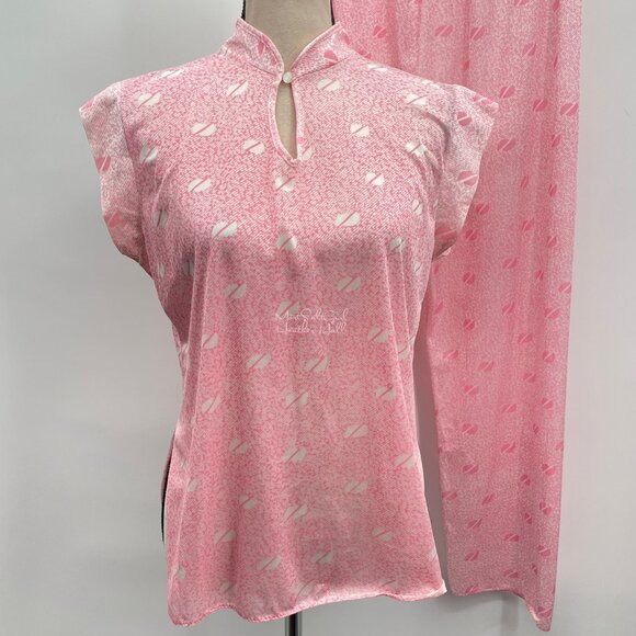 Dara-Jane New York Vintage 1970's Nylon Sleepwear Ensemble Top & Pants Set - Picture 2 of 9